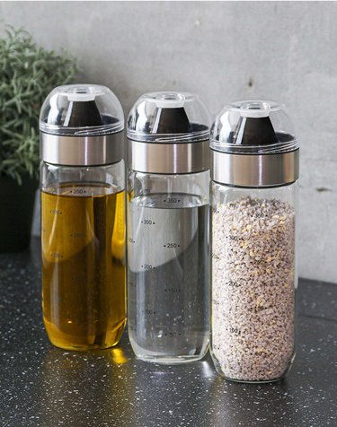 [키텐실] 블랙엣지 커브드 오일병 내열유리 조미료병 400ml 5p 세트