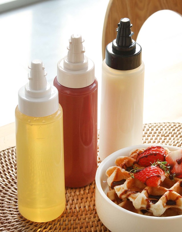 키텐실 [키텐실] 가정용 투웨이 소스통 드레싱 마요네즈통 케찹통 350ml 5P 세트 착용컷