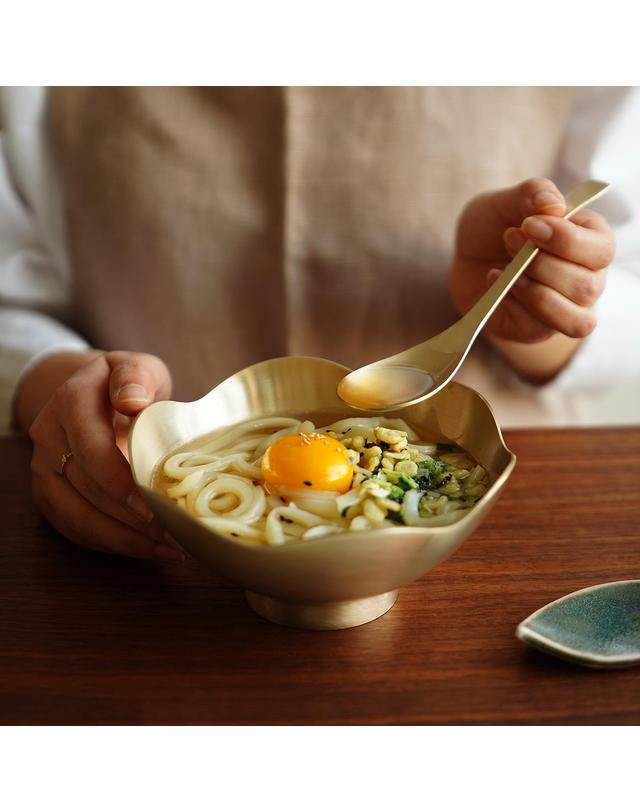놋담 놋담 방짜유기 유기 우동스푼 착용컷