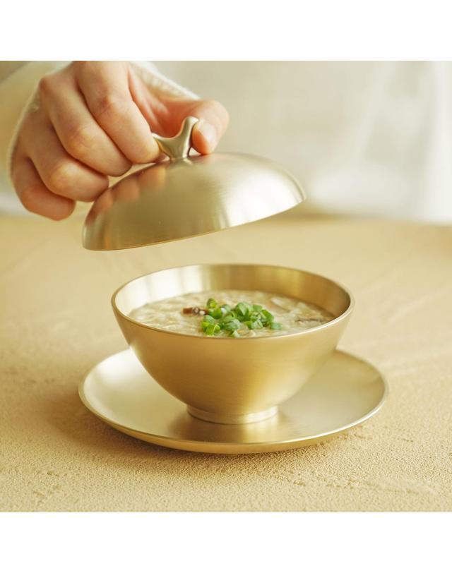 놋담 놋담 방짜유기 수제 조각 꽃뚜껑 or 새뚜껑1P 착용컷