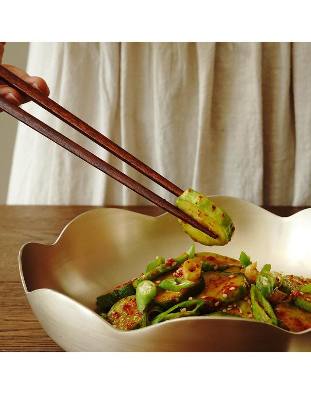 놋담 놋담 국내산 옻칠 요리 젓가락 착용컷