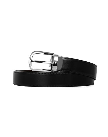 [몽블랑] 남성 30mm Horseshoe 양면 가죽 벨트(R1)(114412)