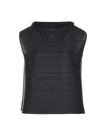 [FINE PLEATS] 피네 플리츠 하이넥 베스트 블랙