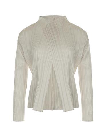 [FINE PLEATS] 피네 플리츠 베이직 가디건 아이보리
