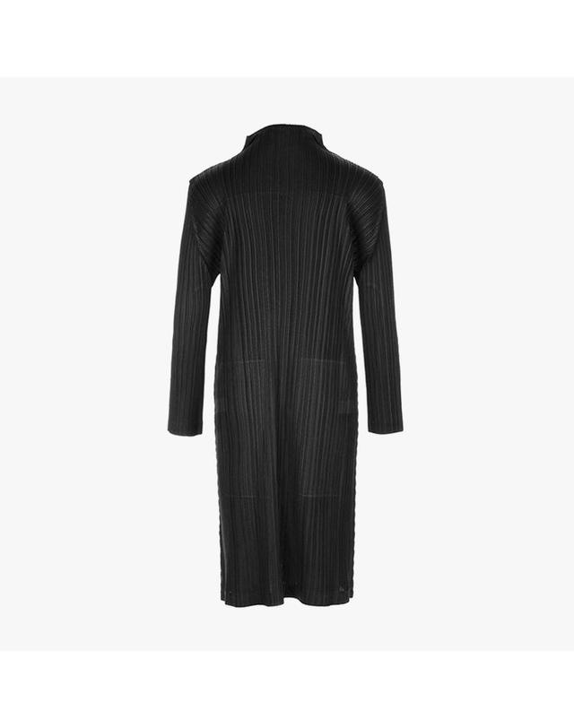 피네플리츠 [FINE PLEATS] 피네 플리츠 차이나 카라 롱 가디건 블랙 착용컷