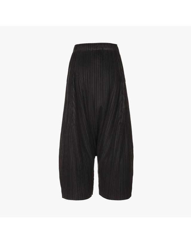 피네플리츠 [FINE PLEATS] 피네 플리츠 배기팬츠 쓰리 블랙 착용컷