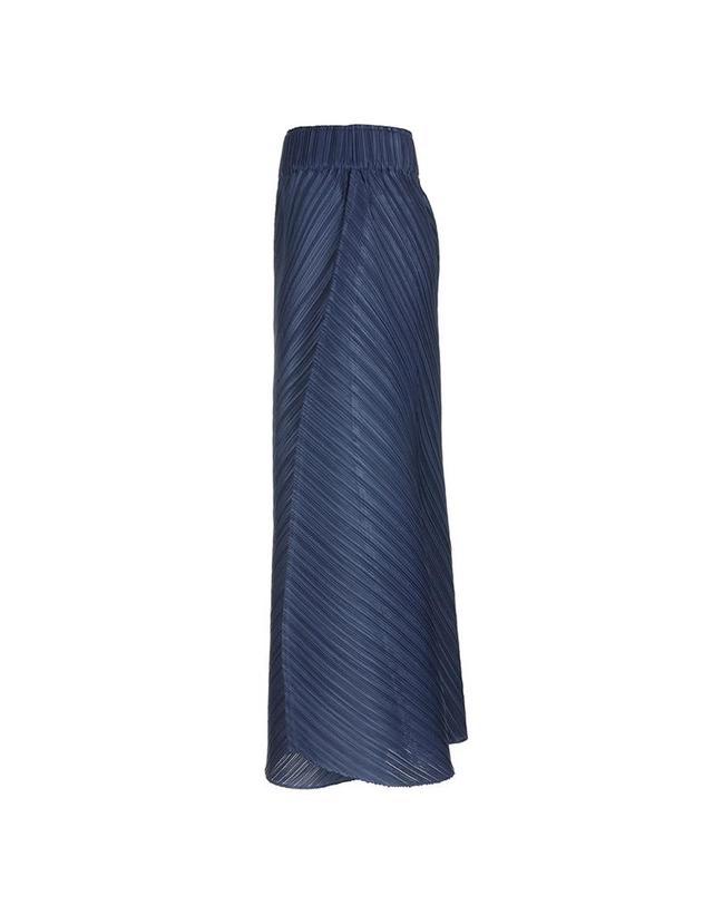 피네플리츠 [FINE PLEATS] 피네 플리츠 페어리 롱 스커트 군청 착용컷