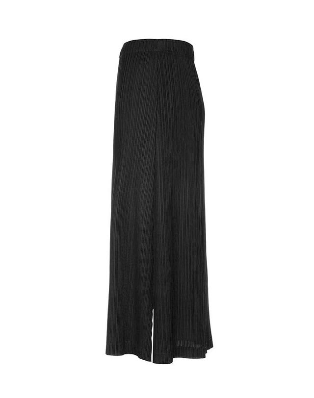 피네플리츠 [FINE PLEATS] 피네 플리츠 베이직 롱 스커트 블랙 착용컷