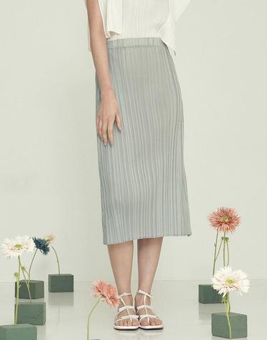 [FINE PLEATS] 피네 플리츠 피쉬테일 스커트 스카이 블루