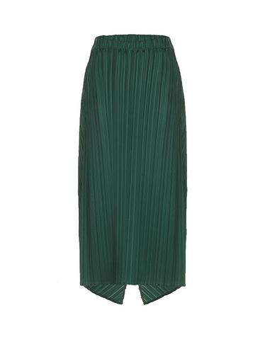 [FINE PLEATS] 피네 플리츠 피쉬테일 스커트 딥 그린