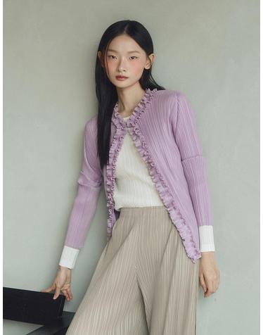 [FINE PLEATS] 피네 플리츠 베이직 긴팔 탑 아이보리