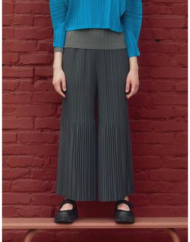 [FINE PLEATS] 피네 플리츠 고고 와이드 팬츠 챠콜