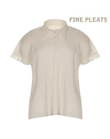 [FINE PLEATS] 피네 플리츠 슈슈 카라 탑 아이보리