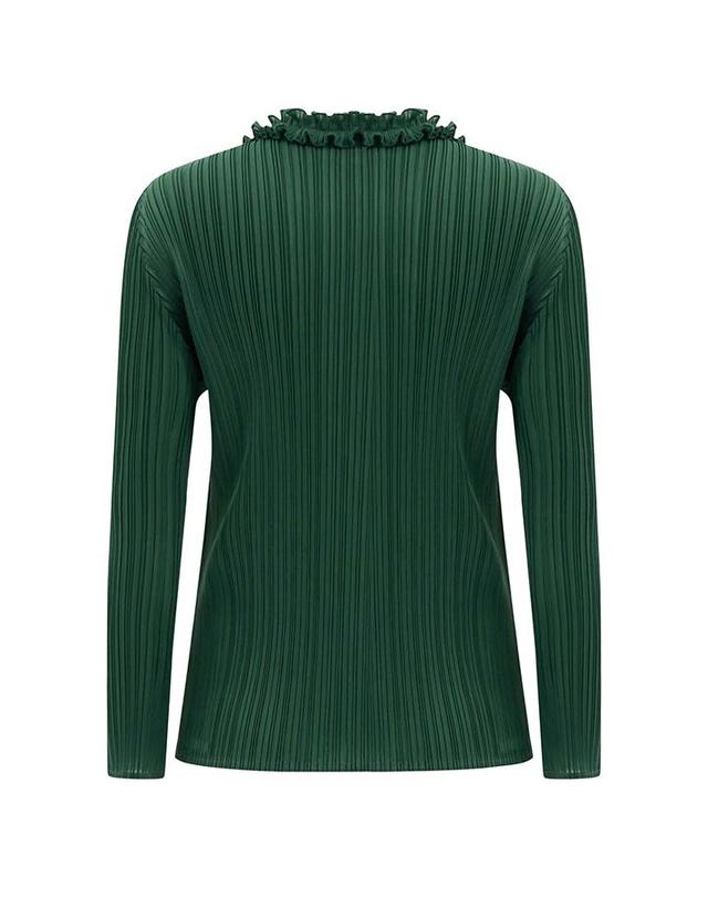 피네플리츠 [FINE PLEATS] 피네 플리츠 멜로디 가디건 포레스트 그린 착용컷