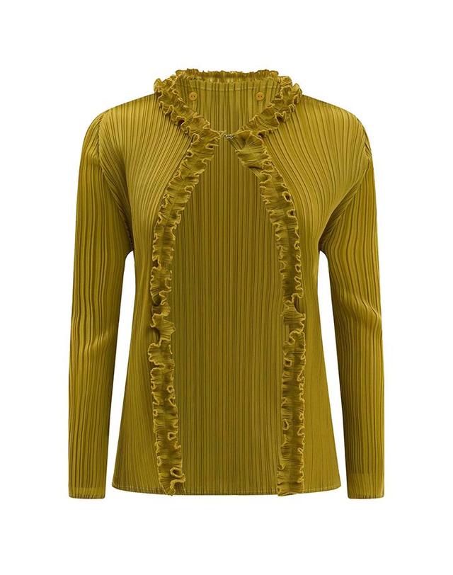 피네플리츠 [FINE PLEATS] 피네 플리츠 멜로디 가디건 아보카도 착용컷