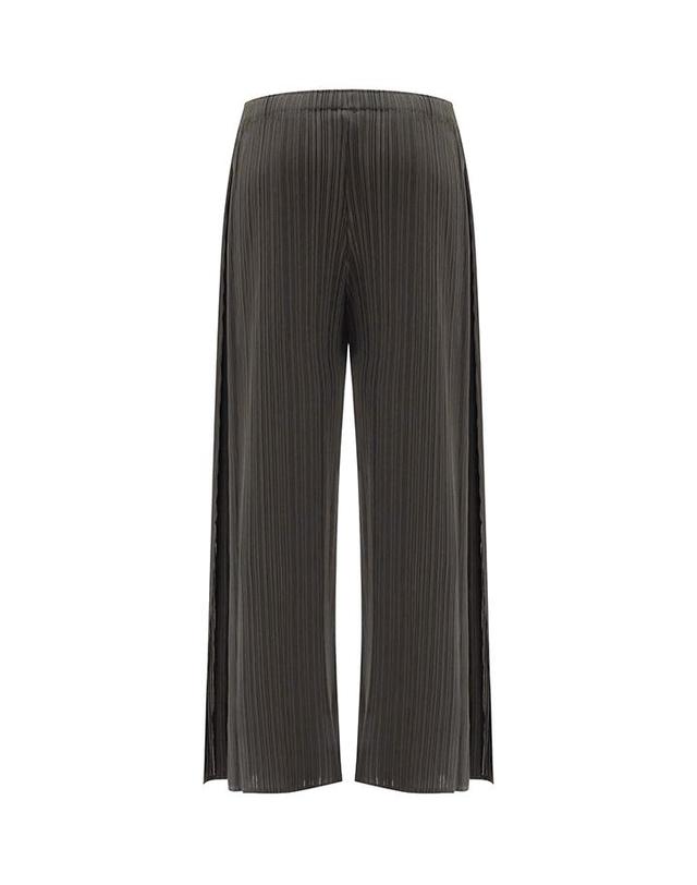 피네플리츠 [FINE PLEATS] 피네 플리츠 페어리 팬츠 브라운 착용컷