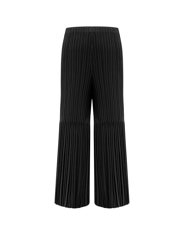 피네플리츠 [FINE PLEATS] 피네 플리츠 고고 와이드 팬츠 블랙 착용컷