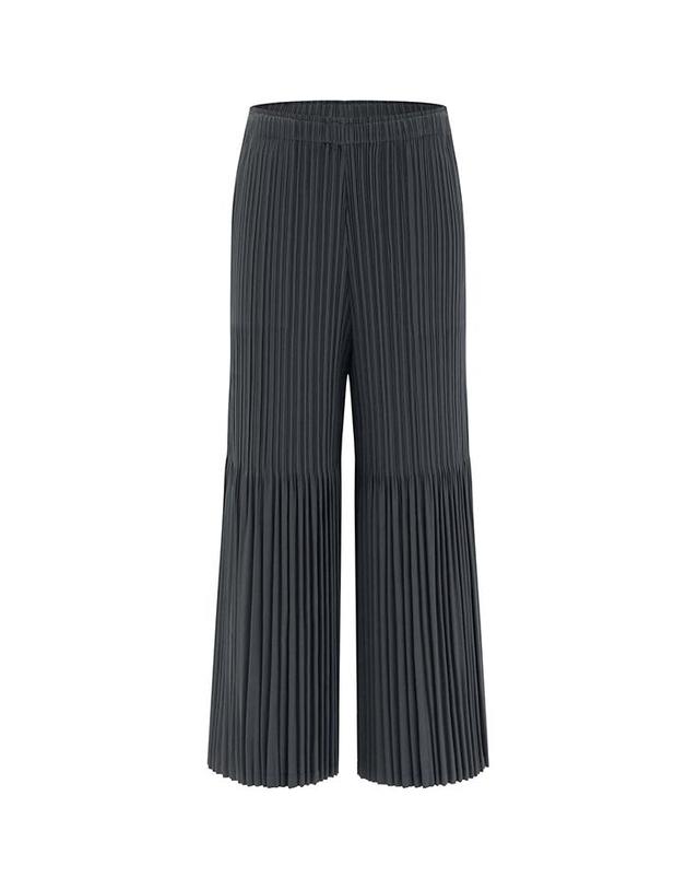 피네플리츠 [FINE PLEATS] 피네 플리츠 고고 와이드 팬츠 챠콜 착용컷