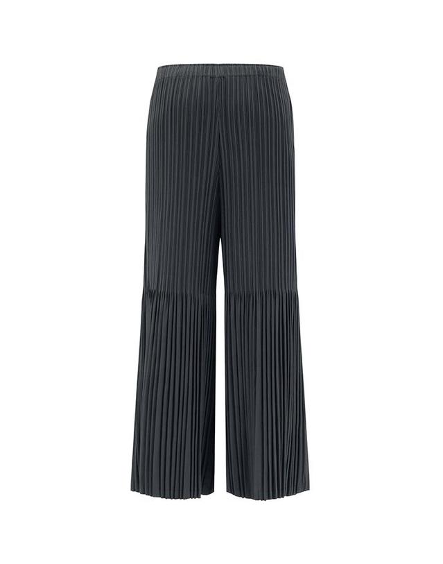 피네플리츠 [FINE PLEATS] 피네 플리츠 고고 와이드 팬츠 챠콜 착용컷