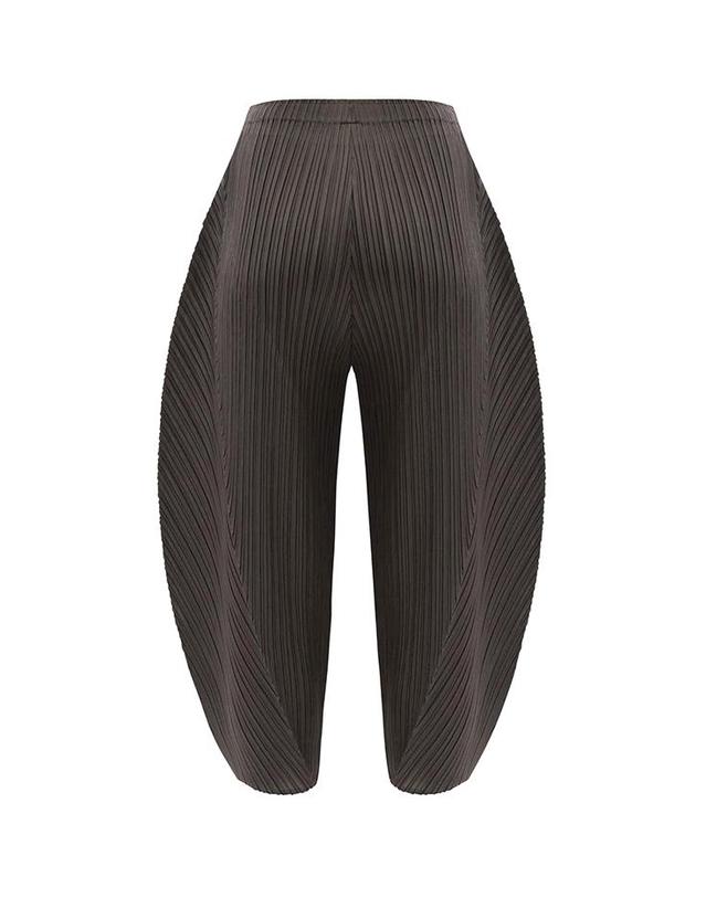 피네플리츠 [FINE PLEATS] 피네 플리츠 지니 팬츠 카키 브라운 착용컷