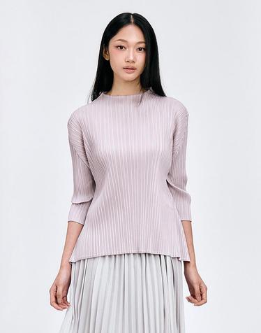 [FINE PLEATS] 피네 플리츠 7부 슬릿 탑 소프트 핑크