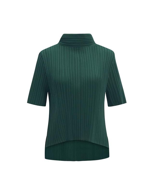 피네플리츠 [FINE PLEATS] 피네 플리츠 타이 스카프 탑 딥 그린 착용컷