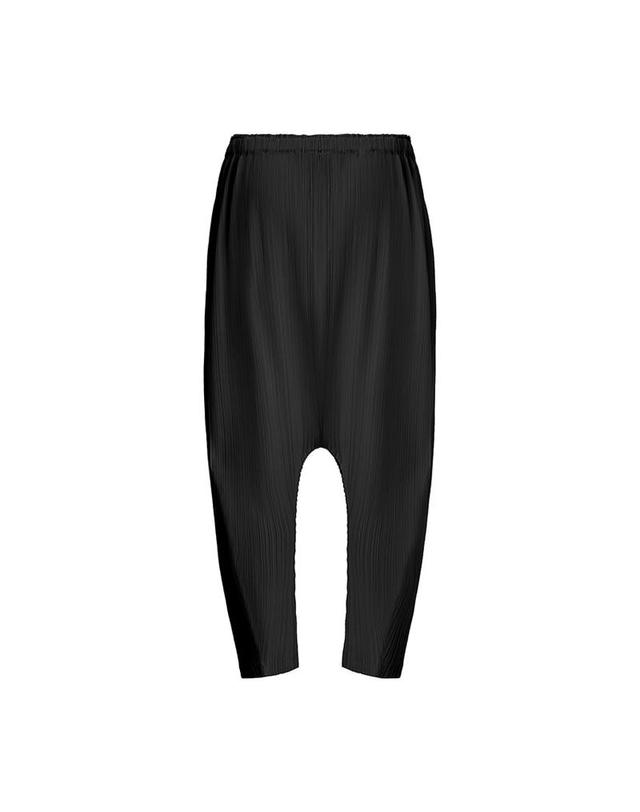 피네플리츠 [FINE PLEATS] 피네 플리츠 배기팬츠 파이브 블랙 착용컷