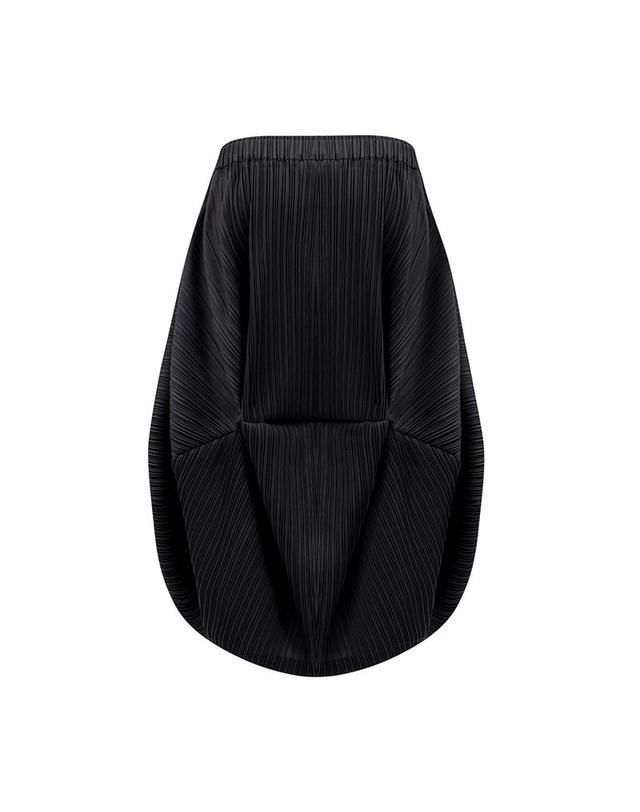 피네플리츠 [FINE PLEATS] 피네 플리츠 벌룬 스커트 블랙 착용컷