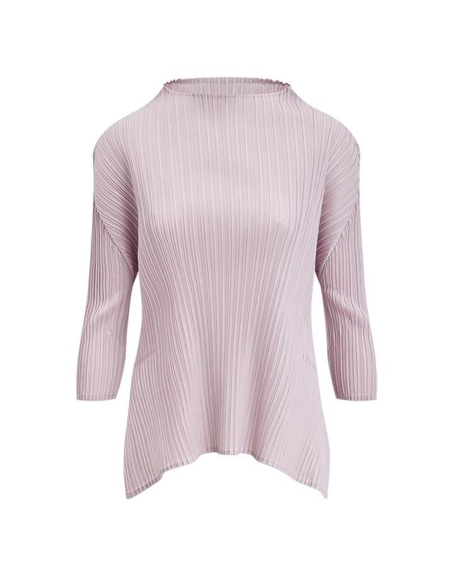 피네플리츠 [FINE PLEATS] 피네 플리츠 7부 슬릿 탑 소프트 핑크 착용컷