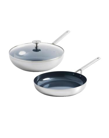 블루다이아몬드 통3중 스텐 28cm 2종세트 (후라이팬+웍(뚜껑포함))