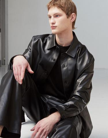 Italian nappa Lambskin shirt JK