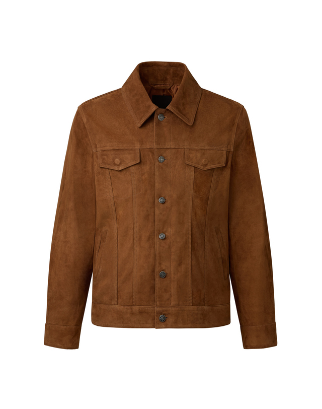 베르데마르 European Lambskin Trucker JK_Camel 착용컷