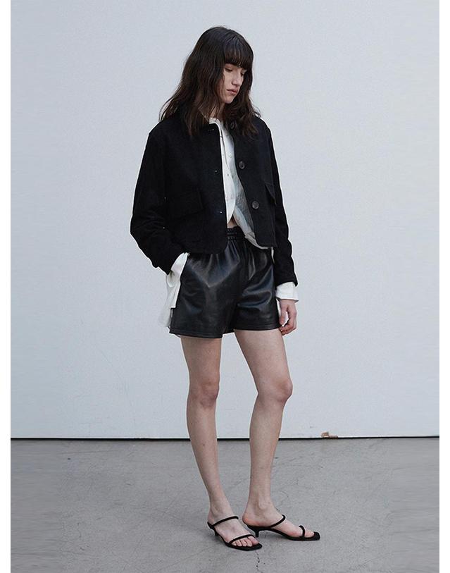 베르데마르 Italian suede pocket point JK_Black 착용컷