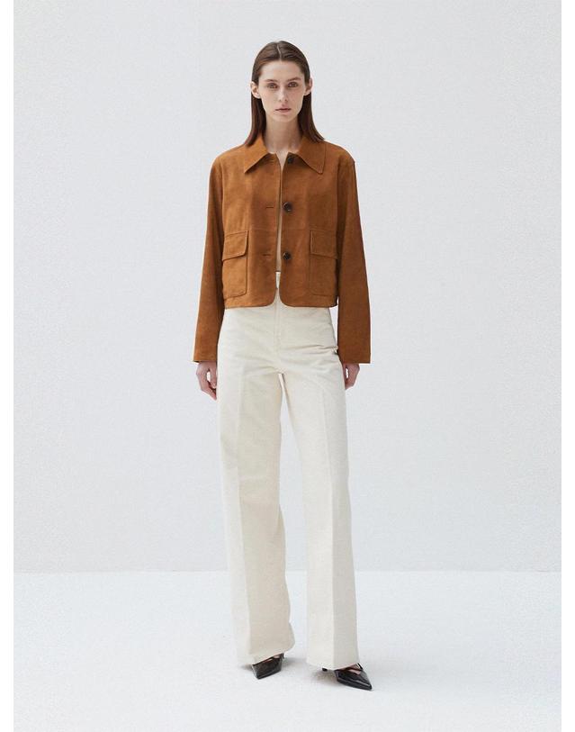 베르데마르 Italian suede pocket point JK_Camel 착용컷