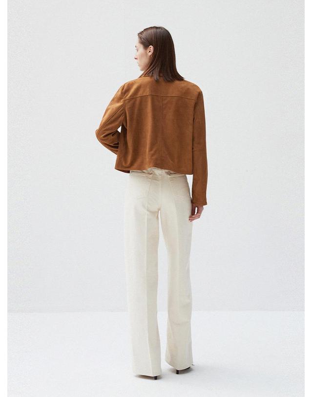 베르데마르 Italian suede pocket point JK_Camel 착용컷