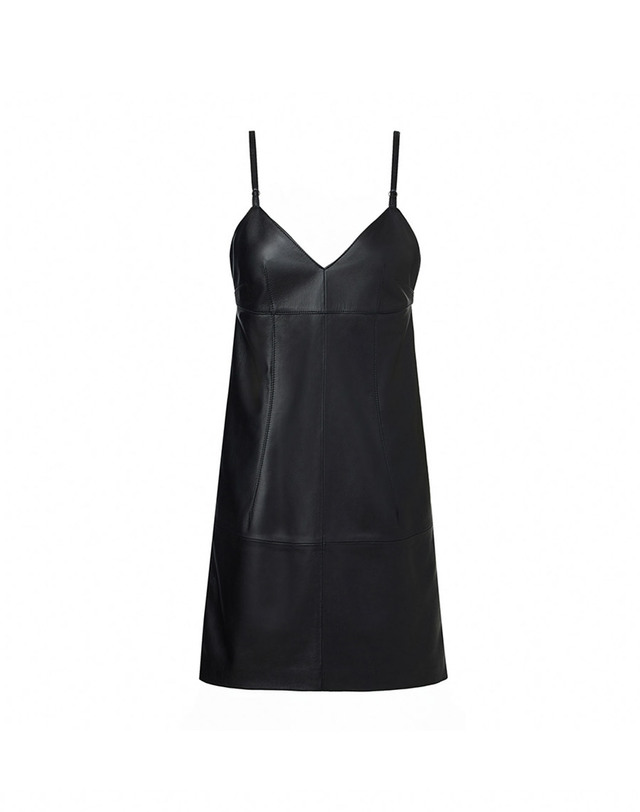 베르데마르 Italian nappa Lambskin Bustier Dress 착용컷