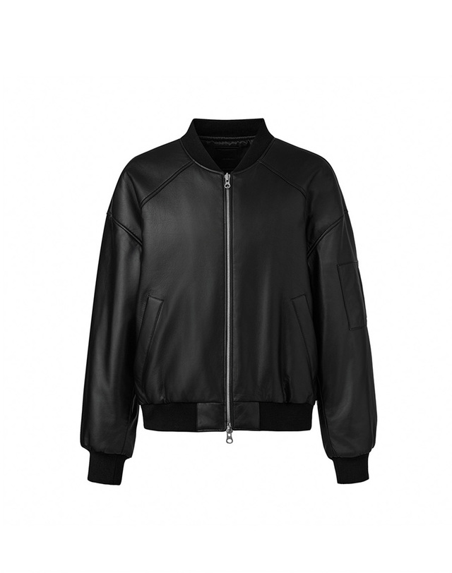 베르데마르 Italian nappa Lambskin Padding blouson Jumper 착용컷