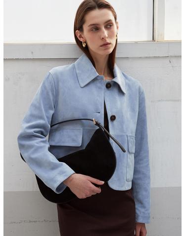 Italian suede pocket point JK_Alry Blue