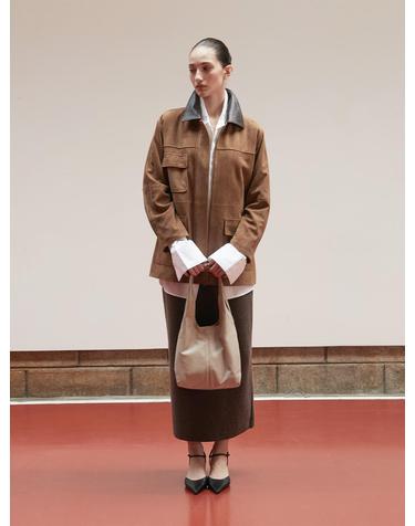 Nappa lambskin Mini Hobo bag_Cream