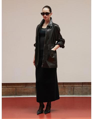 Vegetable Lambskin Timeless Half Coat