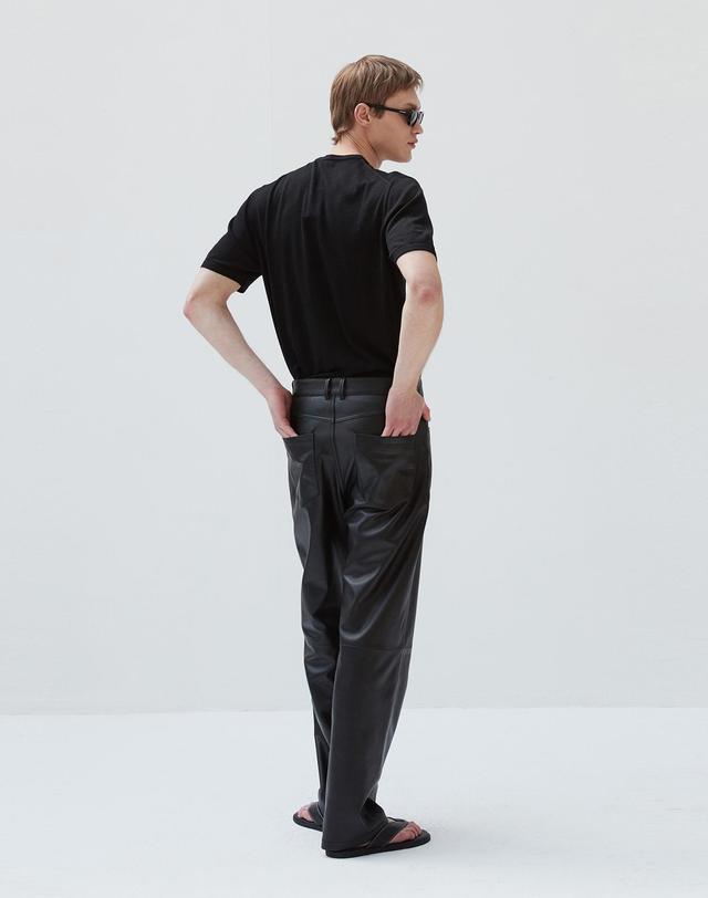 베르데마르 Italian nappa Lambskin Relax-fit pants 착용컷