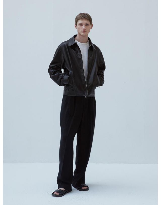 베르데마르 European Lambskin Overfit Minimal Blouson 착용컷