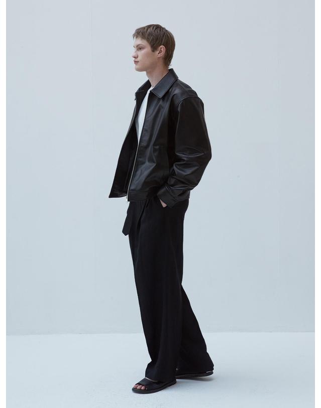 베르데마르 European Lambskin Overfit Minimal Blouson 착용컷