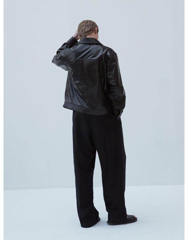 베르데마르 European Lambskin Overfit Minimal Blouson 착용컷