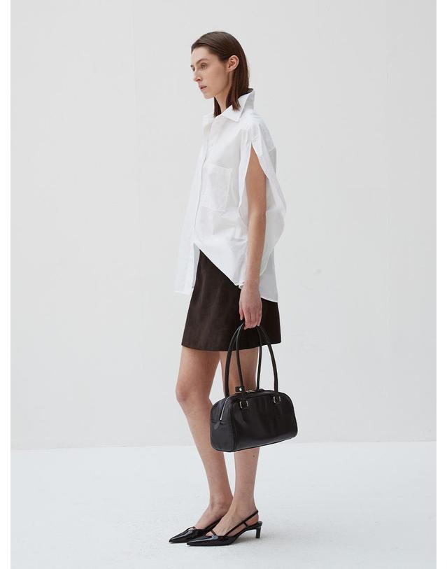 베르데마르 Italian suede VER Skirt_Dark Brown 착용컷