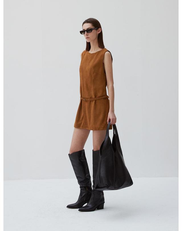 베르데마르 Italian nappa lambskin Hobo bag_Black 착용컷