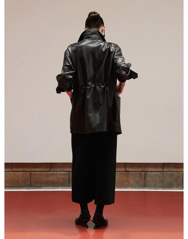 베르데마르 Vegetable Lambskin Timeless Half Coat 착용컷