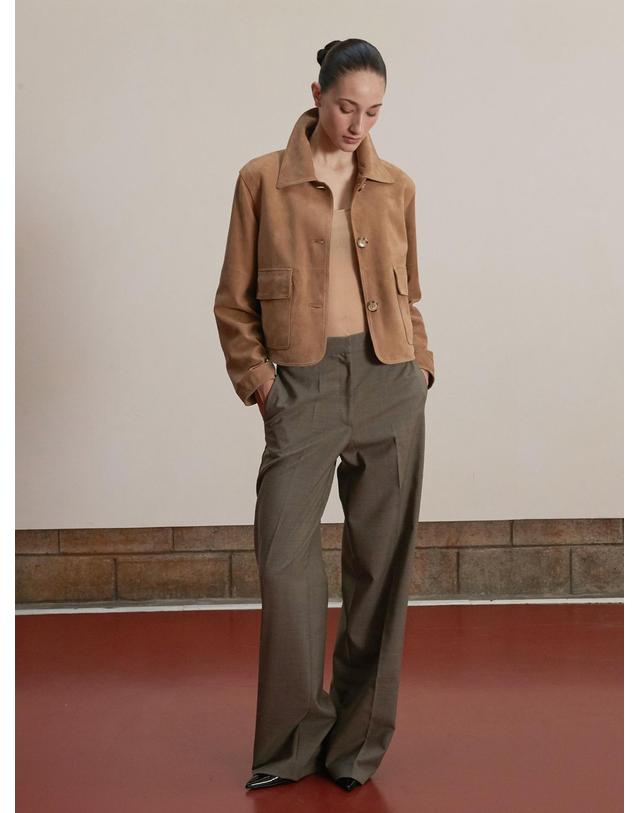 베르데마르 Suede pocket point JK_Beige 착용컷