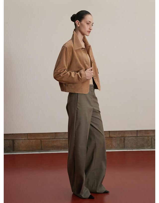 베르데마르 Suede pocket point JK_Beige 착용컷
