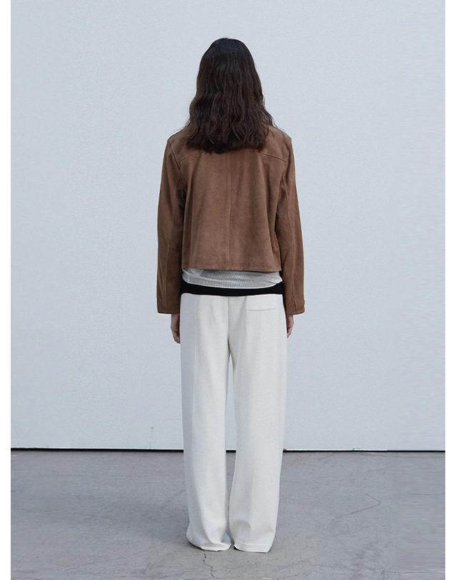 베르데마르 Suede Three Button JK_Mocha Mousse 착용컷